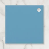 Regency stijl wit & blauw bruiloft bedankjes labels (Achterkant)