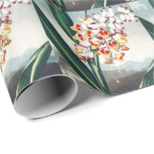 Regency stijl wit geel exotisch bloemendecor cadeaupapier (Rol Hoek)