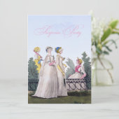 Regency Surprise Birthday Party Custom Invitations Kaart (Staand voorkant)