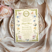 Regency Tea With The Bride To Be Bridal Shower Kaart