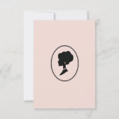 Regency-tijdperk bloemen Bridgerton Bruiloftsfeest Kaart (Achterkant)