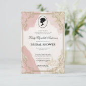 Regency tijdperk Florals Bridgerton Vrijgezellenfe Kaart (Staand voorkant)