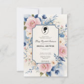 Regency tijdperk Florals Bridgerton Vrijgezellenfe Kaart (Voorkant)