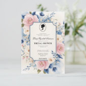 Regency tijdperk Florals Bridgerton Vrijgezellenfe Kaart (Staand voorkant)