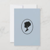 Regency tijdperk Florals Bridgerton Vrijgezellenfe Kaart (Achterkant)