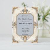 Regency tijdperk Florals Bridgerton Vrijgezellenfe Kaart (Staand voorkant)