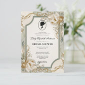 Regency tijdperk Florals Bridgerton Vrijgezellenfe Kaart (Staand voorkant)