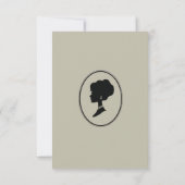 Regency tijdperk Florals Bridgerton Vrijgezellenfe Kaart (Achterkant)