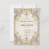 Regency tijdperk Florals Bridgerton Vrijgezellenfe Kaart (Voorkant)