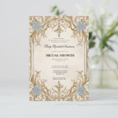 Regency tijdperk Florals Bridgerton Vrijgezellenfe Kaart (Staand voorkant)