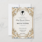 Regency tijdperk Florals Bridgerton Vrijgezellenfe Kaart (Voorkant)