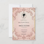 Regency tijdperk Florals Bridgerton Vrijgezellenfe Kaart (Voorkant)