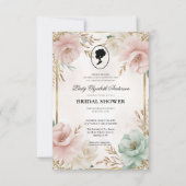 Regency tijdperk Florals Bridgerton Vrijgezellenfe Kaart (Voorkant)