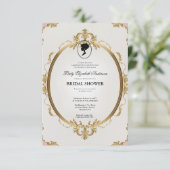 Regency tijdperk Florals Bridgerton Vrijgezellenfe Kaart (Staand voorkant)