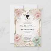 Regency tijdperk Florals Bridgerton Vrijgezellenfe Kaart (Voorkant)