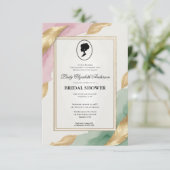 Regency tijdperk Florals Bridgerton Vrijgezellenfe Kaart (Staand voorkant)