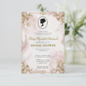 Regency tijdperk Florals Bridgerton Vrijgezellenfe Kaart (Staand voorkant)