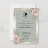 Regency tijdperk Florals Bridgerton Vrijgezellenfe Kaart (Voorkant)