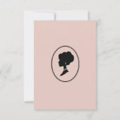 Regency tijdperk Florals Bridgerton Vrijgezellenfe Kaart (Achterkant)