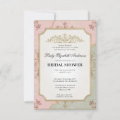 Regency tijdperk Florals Bridgerton Vrijgezellenfe Kaart (Voorkant)