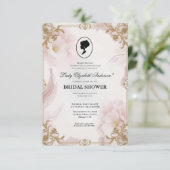 Regency tijdperk Florals Bridgerton Vrijgezellenfe Kaart (Staand voorkant)