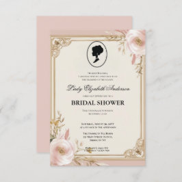 Regency tijdperk Florals Bridgerton Vrijgezellenfe Kaart