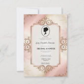 Regency tijdperk Florals Bridgerton Vrijgezellenfe Kaart (Voorkant)