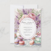 Regency tijdperk Florals Bridgerton Vrijgezellenfe Kaart (Voorkant)