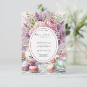 Regency tijdperk Florals Bridgerton Vrijgezellenfe Kaart (Staand voorkant)