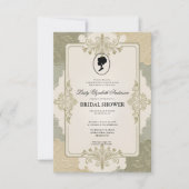 Regency tijdperk Florals Bridgerton Vrijgezellenfe Kaart (Voorkant)