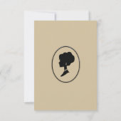 Regency tijdperk Florals Bridgerton Vrijgezellenfe Kaart (Achterkant)