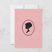 Regency tijdperk Florals Bridgerton Vrijgezellenfe Kaart (Achterkant)