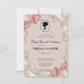 Regency tijdperk Florals Bridgerton Vrijgezellenfe Kaart (Voorkant)