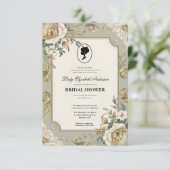 Regency tijdperk Florals Bridgerton Vrijgezellenfe Kaart (Staand voorkant)