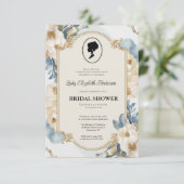 Regency tijdperk goud Bridgerton Vrijgezellenfeest Kaart (Staand voorkant)