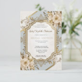 Regency tijdperk goud Bridgerton Vrijgezellenfeest Kaart (Staand voorkant)