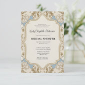 Regency tijdperk goud Bridgerton Vrijgezellenfeest Kaart (Staand voorkant)