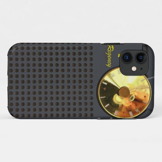 Regency Transistor Radio iPhone Case (Achterkant (horizontaal))