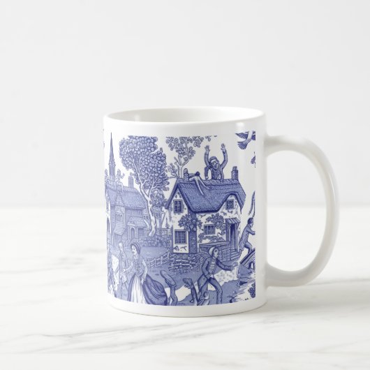Regency Undead Blue Willow - Mug Koffiemok (Rechts)