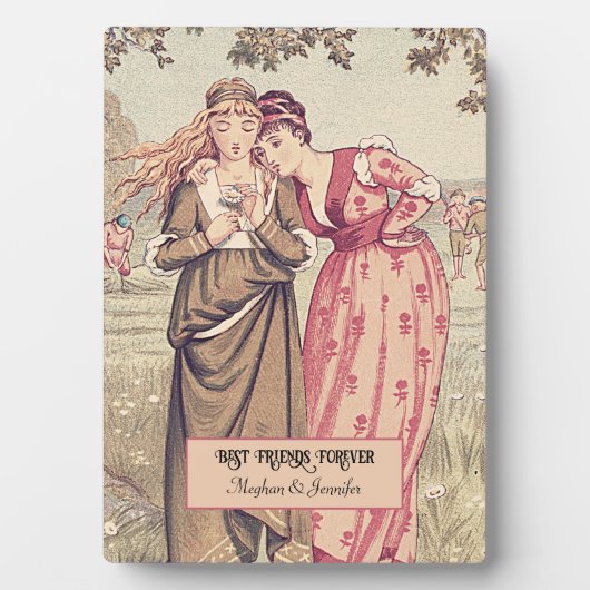 Regency Victoriaans Besties Gepersonaliseerde vrie Fotoplaat (voorkant)