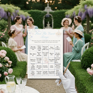 Regency Vind de Gast Bruidsfeest Bingo spel Kaart