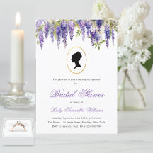 Regency Vintage Bloemstuk Wisteria Bruidsuitnodigi