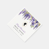 Regency Vrijgezellenfeest  Wisteria Floral Servet (Hoek)