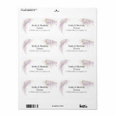 Regency Wisteria Bruiloft Etiket (Full Sheet)