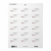 Regency Wisteria Bruiloft Etiket (Full Sheet)