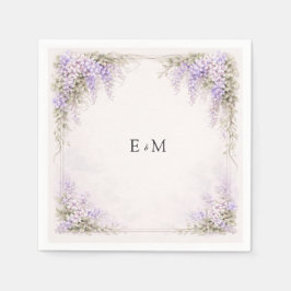 Regency Wisteria Bruiloft Servet