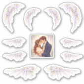 Regency Wisteria Huwelijksstickers Sticker (Voorkant)