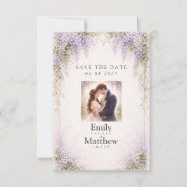 Regency Wisteria Save the Date Fotokaart