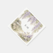 Regency Wisteria Wedding Servet (Hoek)