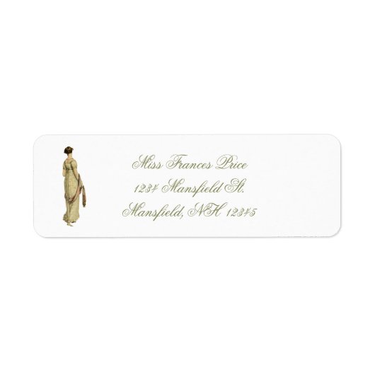 Regency Woan Address Label (Voorkant)